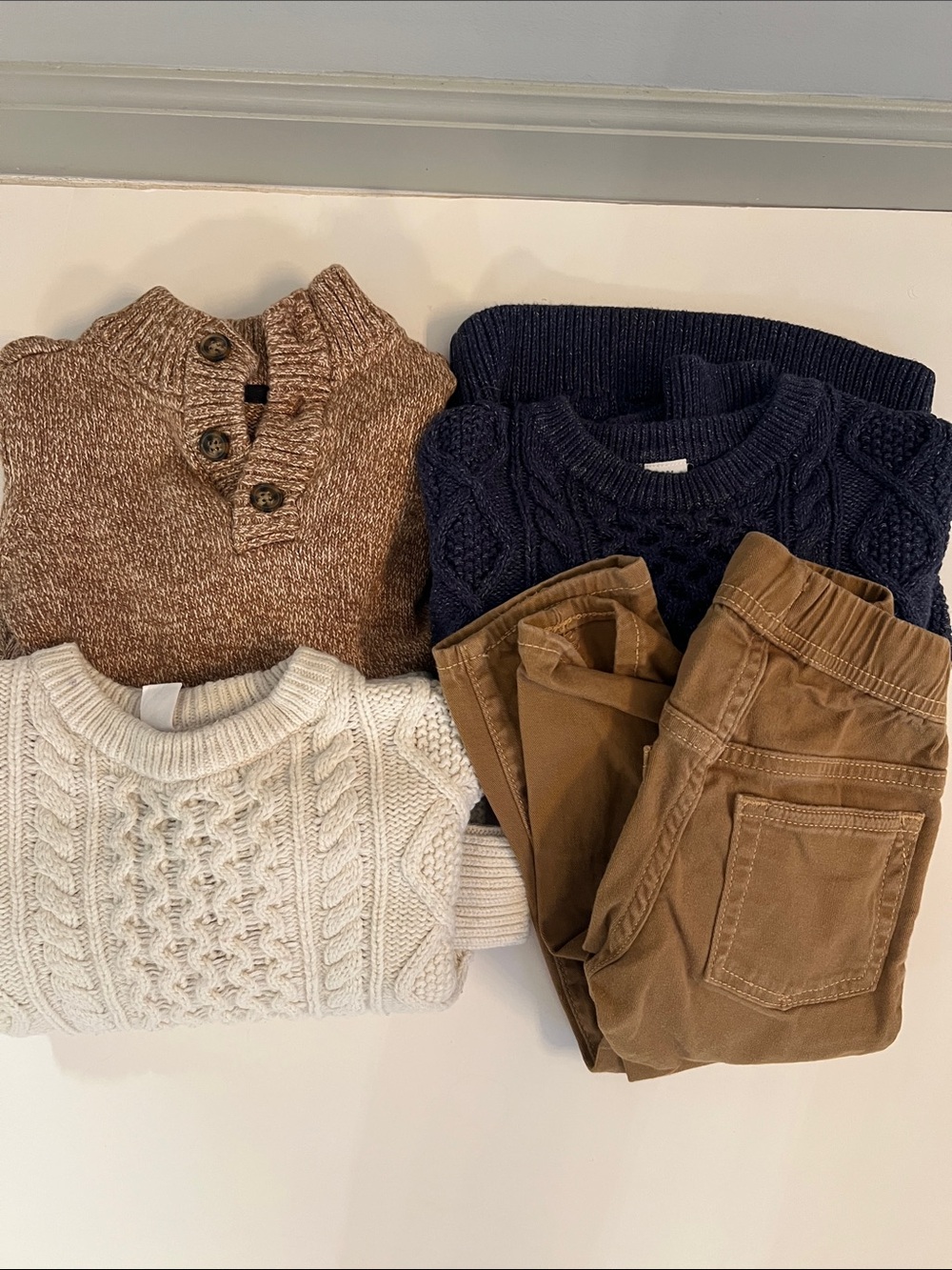 LOT Toddler Size 3 Knit Sweaters and Slim Pants